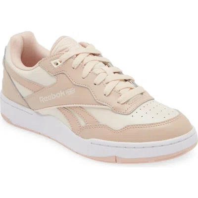 Reebok Bb 4000 Ii Low Top Sneaker In Pinstu/blush/ftwwht