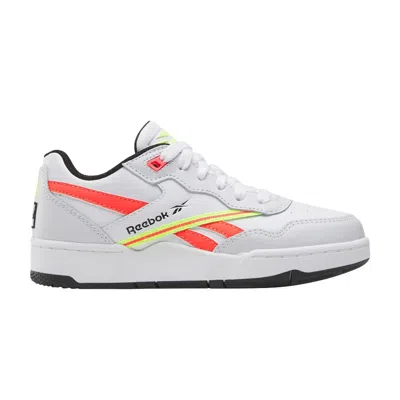 Pre-owned Reebok Bb4000 2 Little Kid 'moon Neon Cherry' | White | Kid's Size 2.5