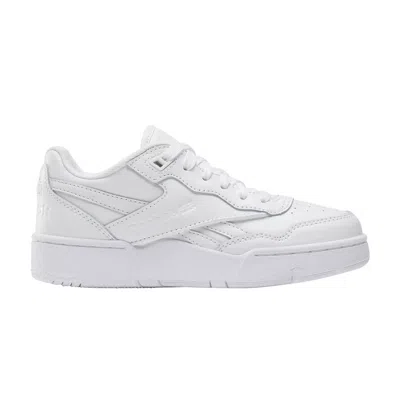 Pre-owned Reebok Bb4000 2 Little Kid 'white Pure Grey' | Kid's Size 13.5