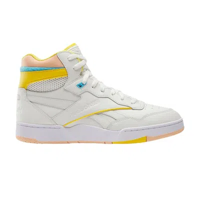 Pre-owned Reebok Bb4000 2 Mid 'chalk Classic Yellow' | Cream | Men's Size 13 In White