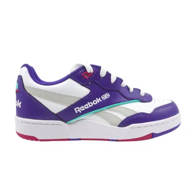 Pre-owned Reebok Bb4000 2 'white Team Purple Cyber Mint' | Men's Size 8