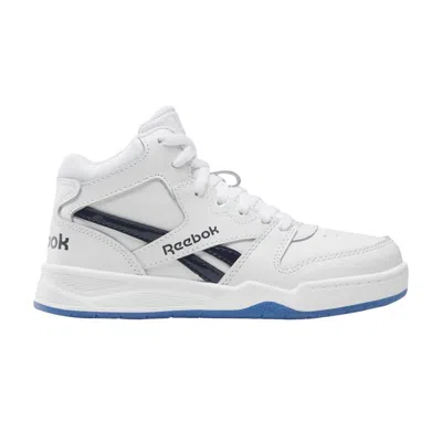 Pre-owned Reebok Bb4500 Court Little Kid 'white Navy Ice' | Kid's Size 6