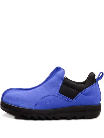 Reebok Beatnik Slip-on Calf-suede Sneakers In Blue