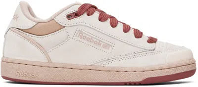 Reebok Beige Club C Bulc Sneakers In Pink