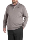 Reebok Big & Tall 1/4-zip Performance Pullover In Gray