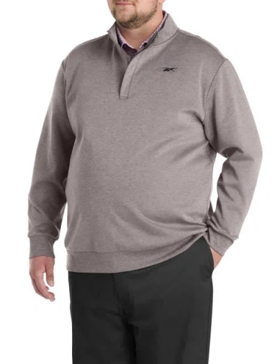 Reebok Big & Tall 1/4-zip Performance Pullover In Gray
