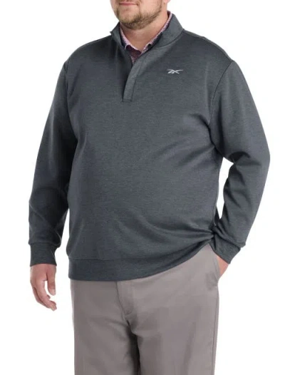 Reebok Big & Tall 1/4-zip Performance Pullover In Gray
