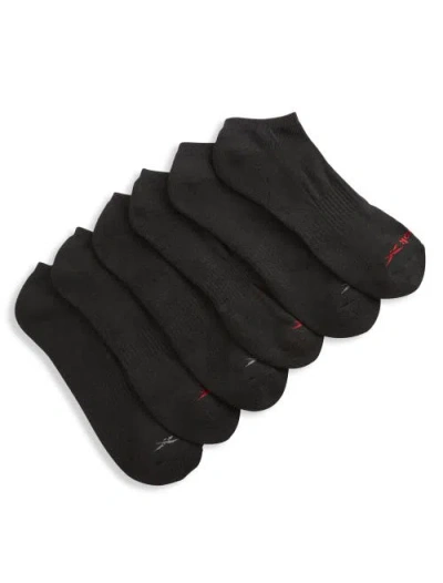 Reebok Big & Tall 6 Pk. Low-cut Socks In Black
