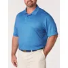 Reebok Big & Tall Basketweave Performance Polo Shirt V2 In Blue
