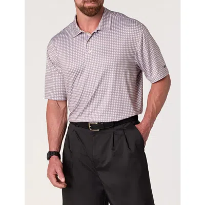 Reebok Big & Tall Basketweave Performance Polo Shirt V2 In Purple