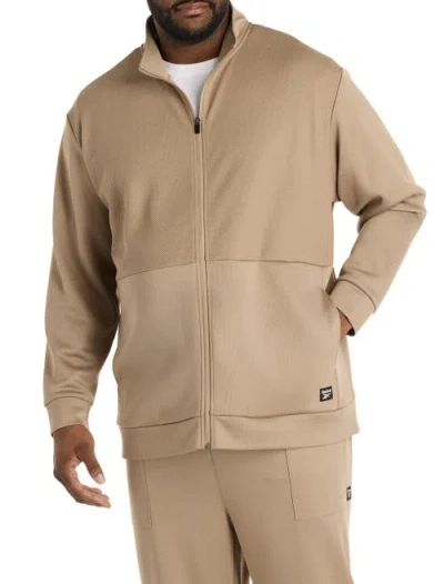 Reebok Big & Tall Birdseye Performance Double-knit Hoodie In Neutral