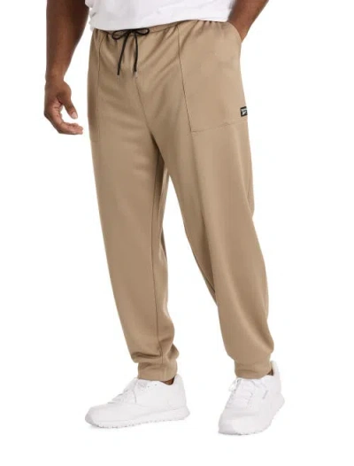 Reebok Big & Tall Birdseye Performance Textured Joggers In Neutral