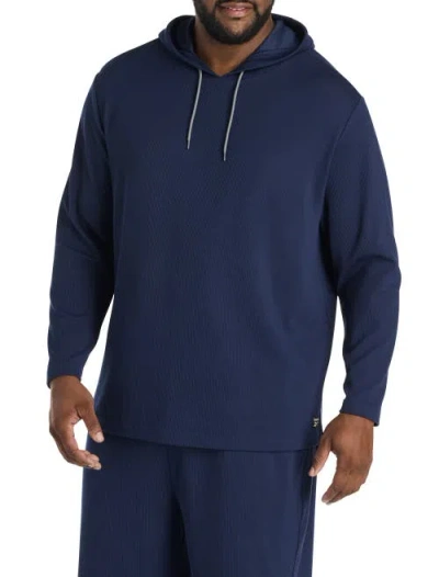 Reebok Big & Tall Everywhere Performance Textured Hoodie In Blue