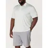 Reebok Big & Tall Geometric Dot Performance Polo Shirt In White