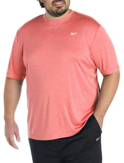 Reebok Big & Tall Id Train Melange Performance Tee In Pink