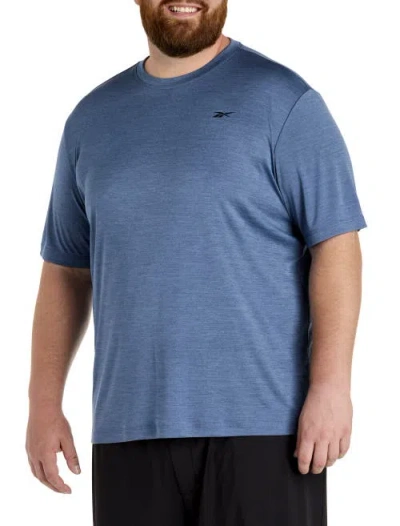 Reebok Big & Tall Id Train Melange Performance Tee In Blue