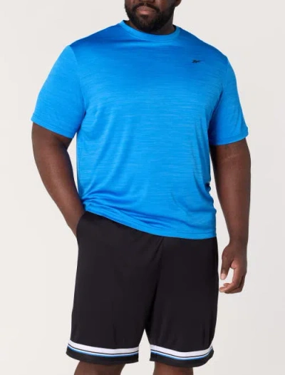 Reebok Big & Tall Id Train Melange Performance Tee In Blue