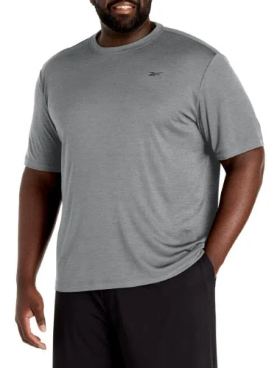 Reebok Big & Tall Id Train Melange Performance Tee In Gray
