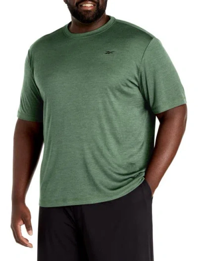 Reebok Big & Tall Id Train Melange Performance Tee In Green