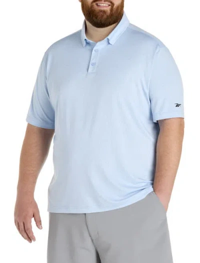 Reebok Big & Tall Jacquard Tonal Polo Shirt In Blue