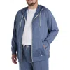 Reebok Big & Tall Lightweight Performance Hoodie In Shadow Blue Hthr