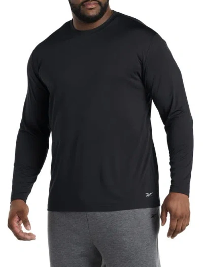 Reebok Big & Tall Long-sleeve Base Layer Top In Black