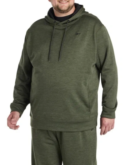 Reebok Big & Tall Performance Fleece Pullover Hoodie In Green