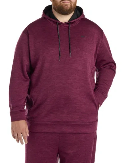 Reebok Big & Tall Performance Fleece Pullover Hoodie In Purple