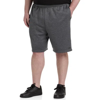 Reebok Big & Tall Performance Fleece Shorts In Gray