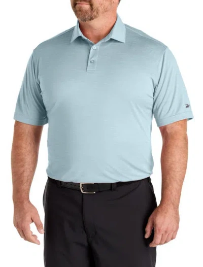 Reebok Big & Tall Performance Heather Polo Shirt In Black