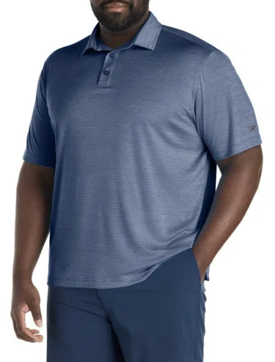 Reebok Big & Tall Performance Heather Polo Shirt In Blue