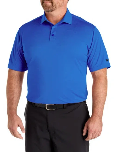 Reebok Big & Tall Performance Heather Polo Shirt In Blue