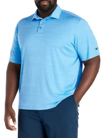 Reebok Big & Tall Performance Heather Polo Shirt In Blue