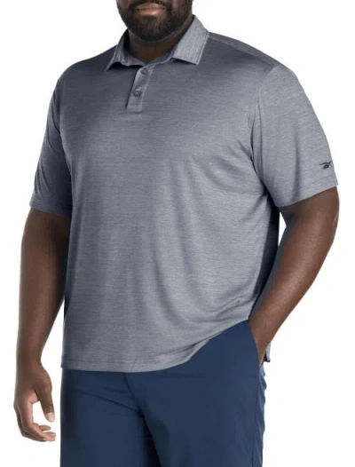 Reebok Big & Tall Performance Heather Polo Shirt In Gray