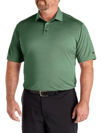 Reebok Big & Tall Performance Heather Polo Shirt In Green