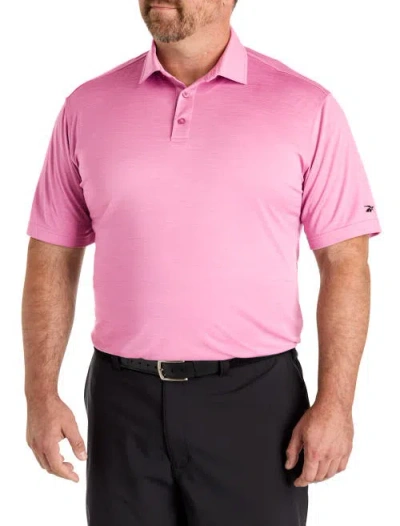 Reebok Big & Tall Performance Heather Polo Shirt In Pink