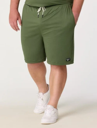 Reebok Big & Tall Performance Piped Shorts In Green