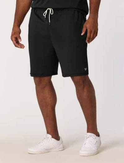 Reebok Big & Tall Performance Piped Shorts In Black