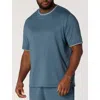 Reebok Big & Tall Performance Piped T-shirt In Blue