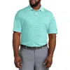 Reebok Big & Tall Performance Space-dyed Polo Shirt In Blue