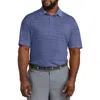 Reebok Big & Tall Performance Space-dyed Polo Shirt In Blue