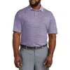 Reebok Big & Tall Performance Space-dyed Polo Shirt In Blue