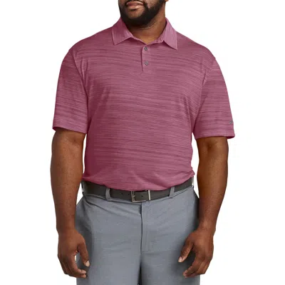Reebok Big & Tall Performance Space-dyed Polo Shirt In Purple