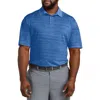 Reebok Big & Tall Performance Space-dyed Polo Shirt In Twilight Blue