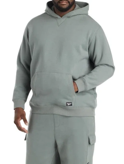 Reebok Big & Tall Performance Super Soft Brushed Hoodie In Gray