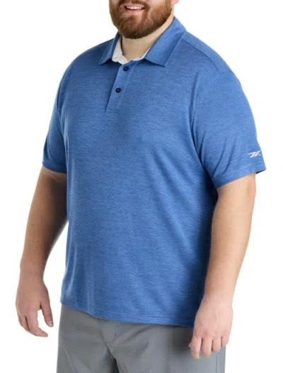 Reebok Big & Tall Performance Textured Polo Shirt In Twilight Heather