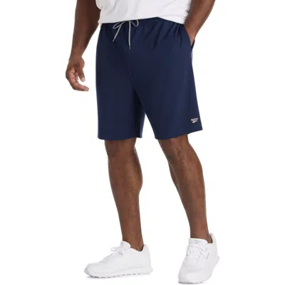 Reebok Big & Tall Performance Textured Shorts In Blue