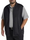 Reebok Big & Tall Ribbed Vest In Black