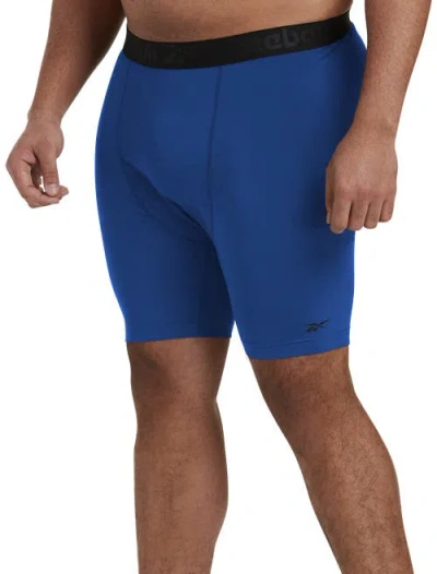Reebok Big & Tall Speedwick Base Layer Shorts In Cobalt