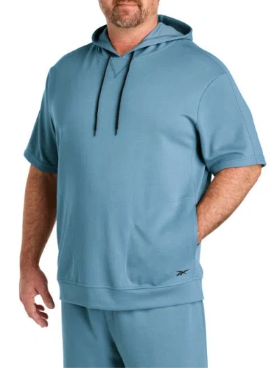 Reebok Big & Tall Supersoft 24/7 Short-sleeve Hoodie In Blue